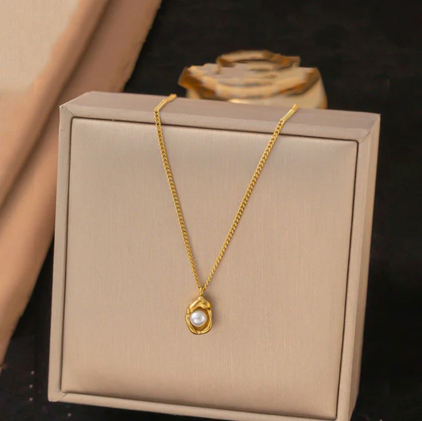 TFC Pearl Care Gold Plated Necklace