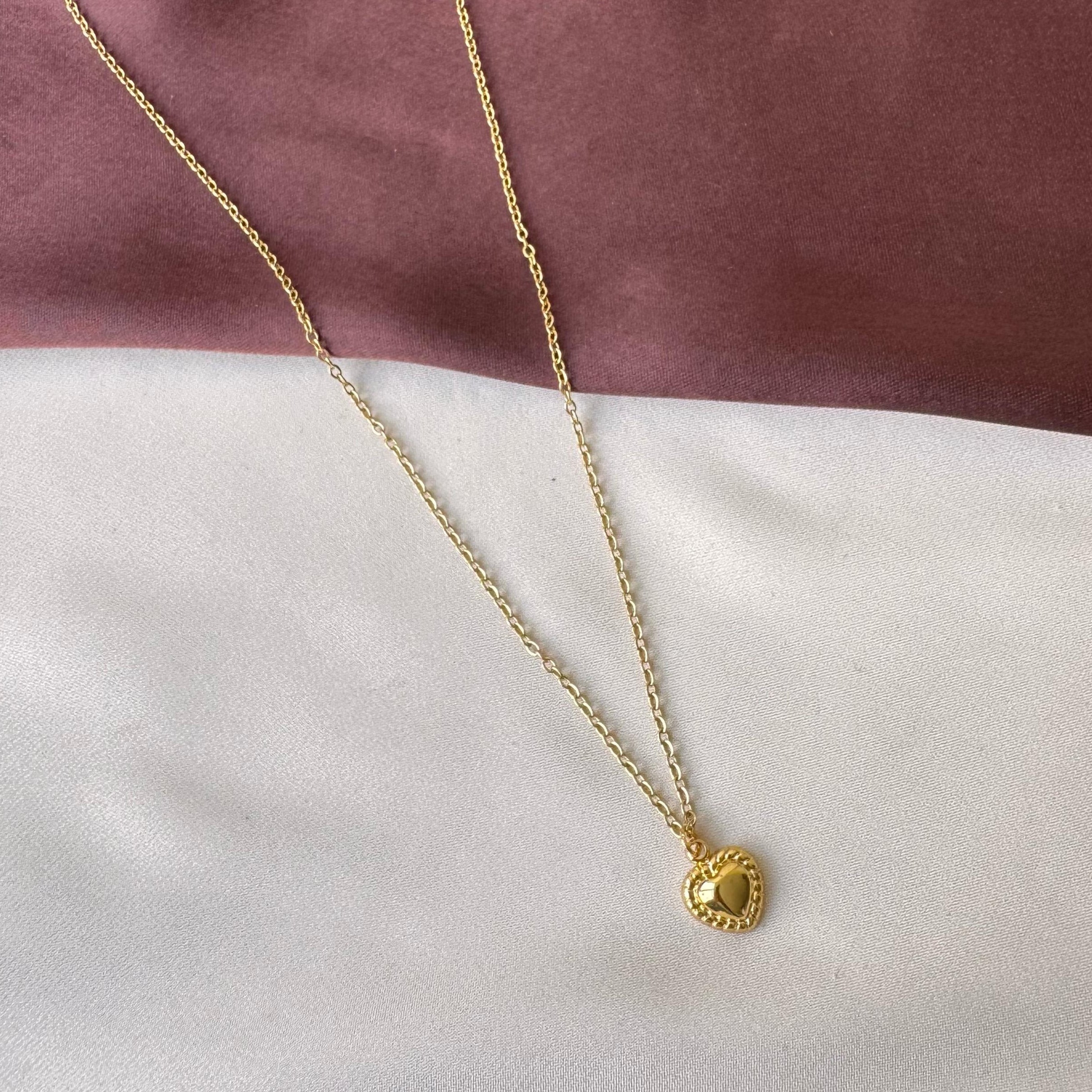 TFC Tiny Heart Gold Plated Necklace