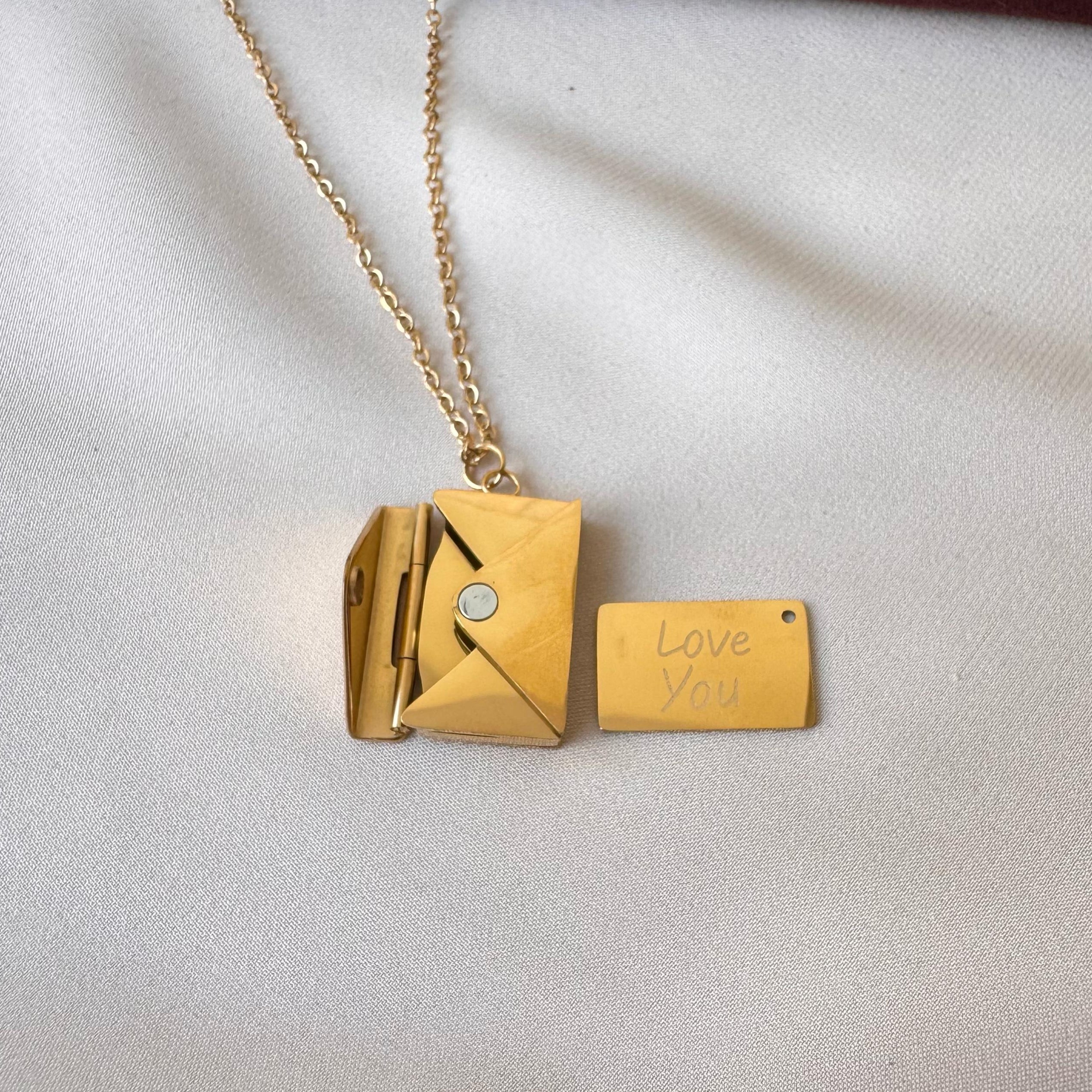 TFC Love Letter Gold Plated Necklace