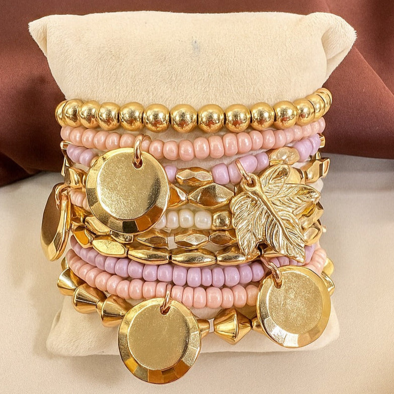 TFC Palpal Purple  Gold Plated Bracelet (set of 10)