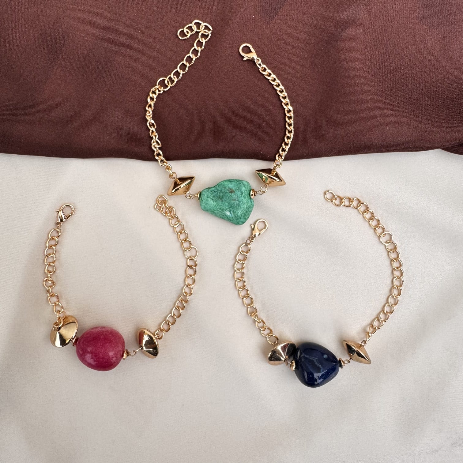 TFC Trio Colour Gold Plated Bracelet (Combo set)