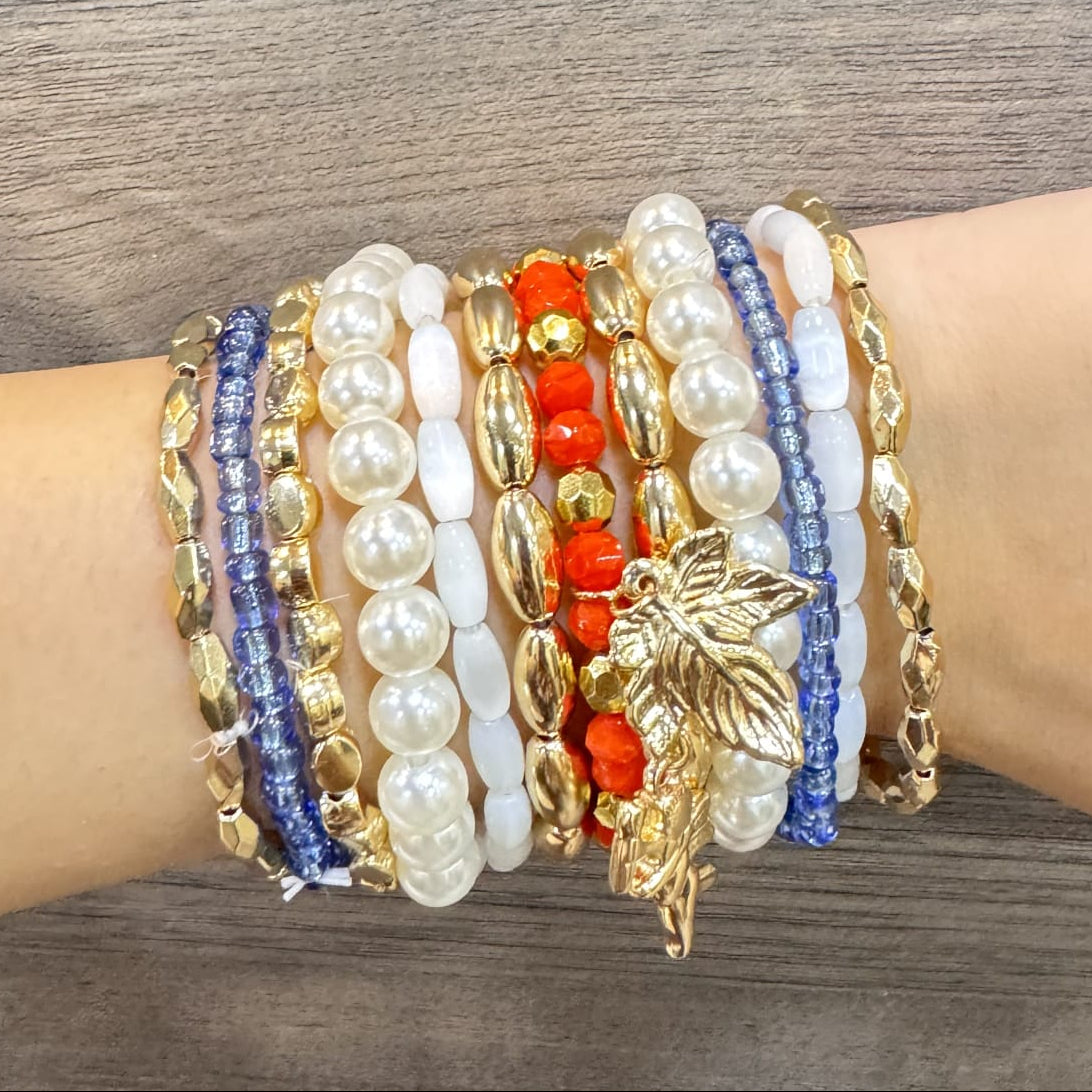 TFC Sea Blue Gold Plated Bracelet (set of 12)