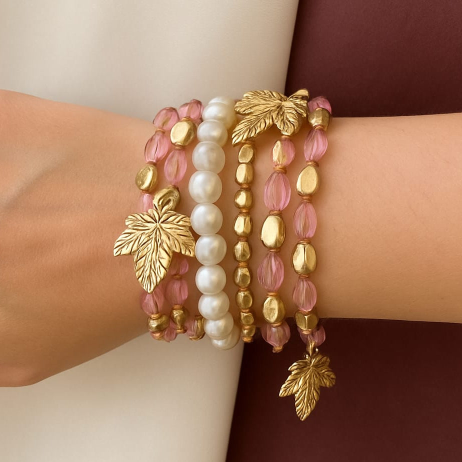 TFC Pinky Gold Plated Bracelet (set of 6)