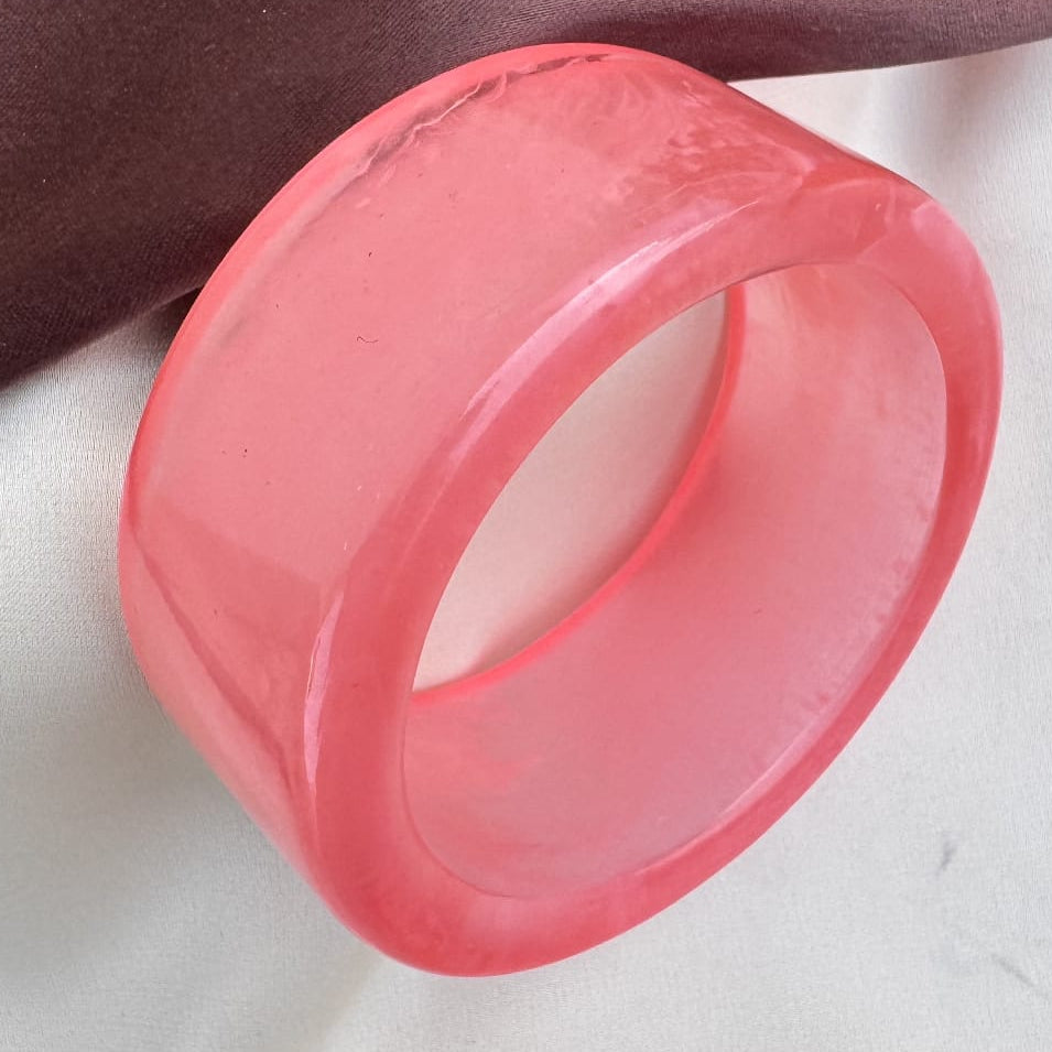 TFC Size 2.6 Plane Pink Resin Bangle