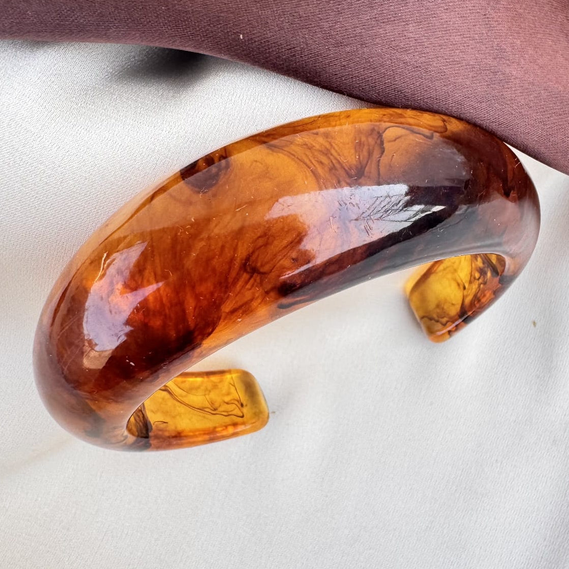 TFC Size 2.6 Open Smokey Resin Bangle
