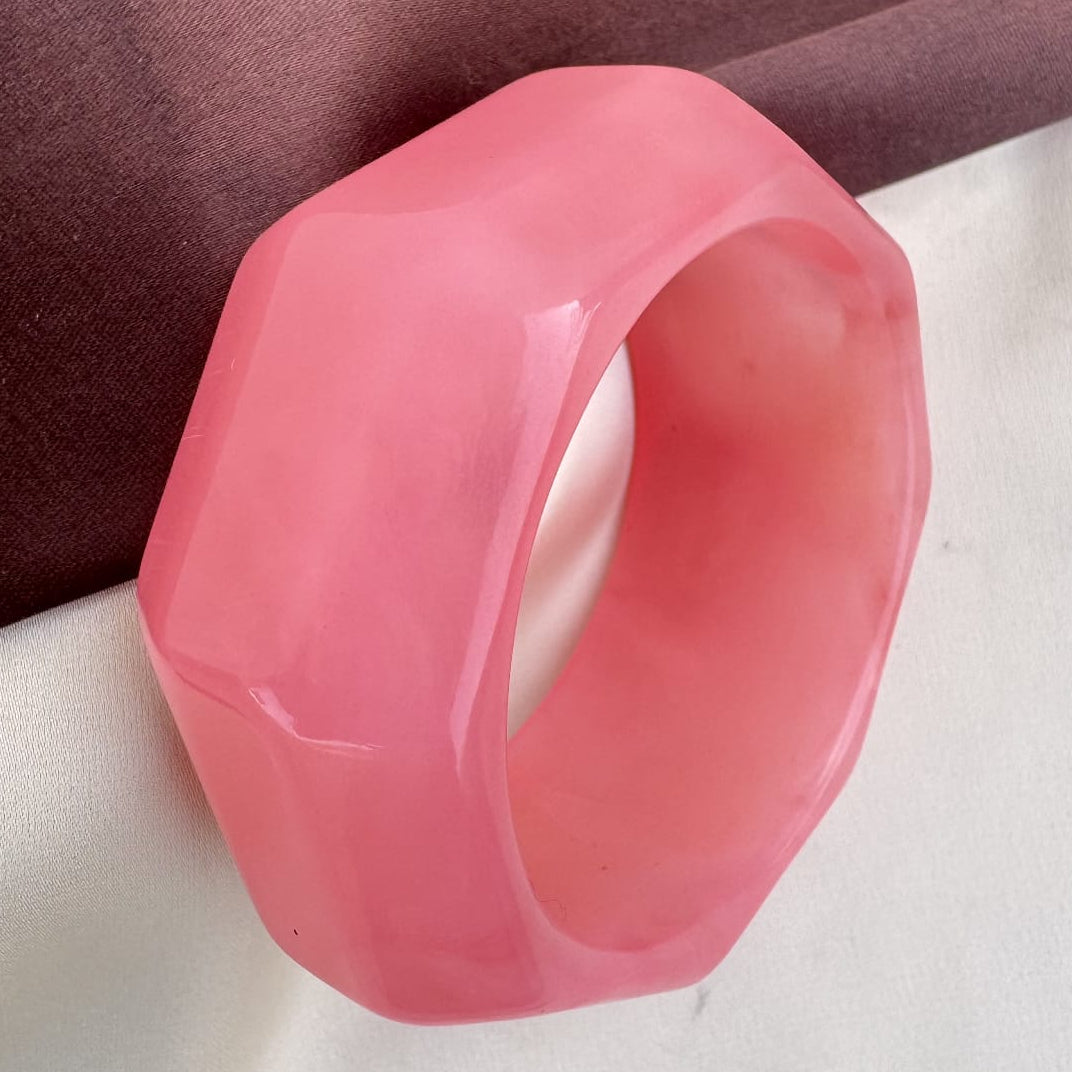 TFC Size 2.6 Pink Designer Resin Bangle