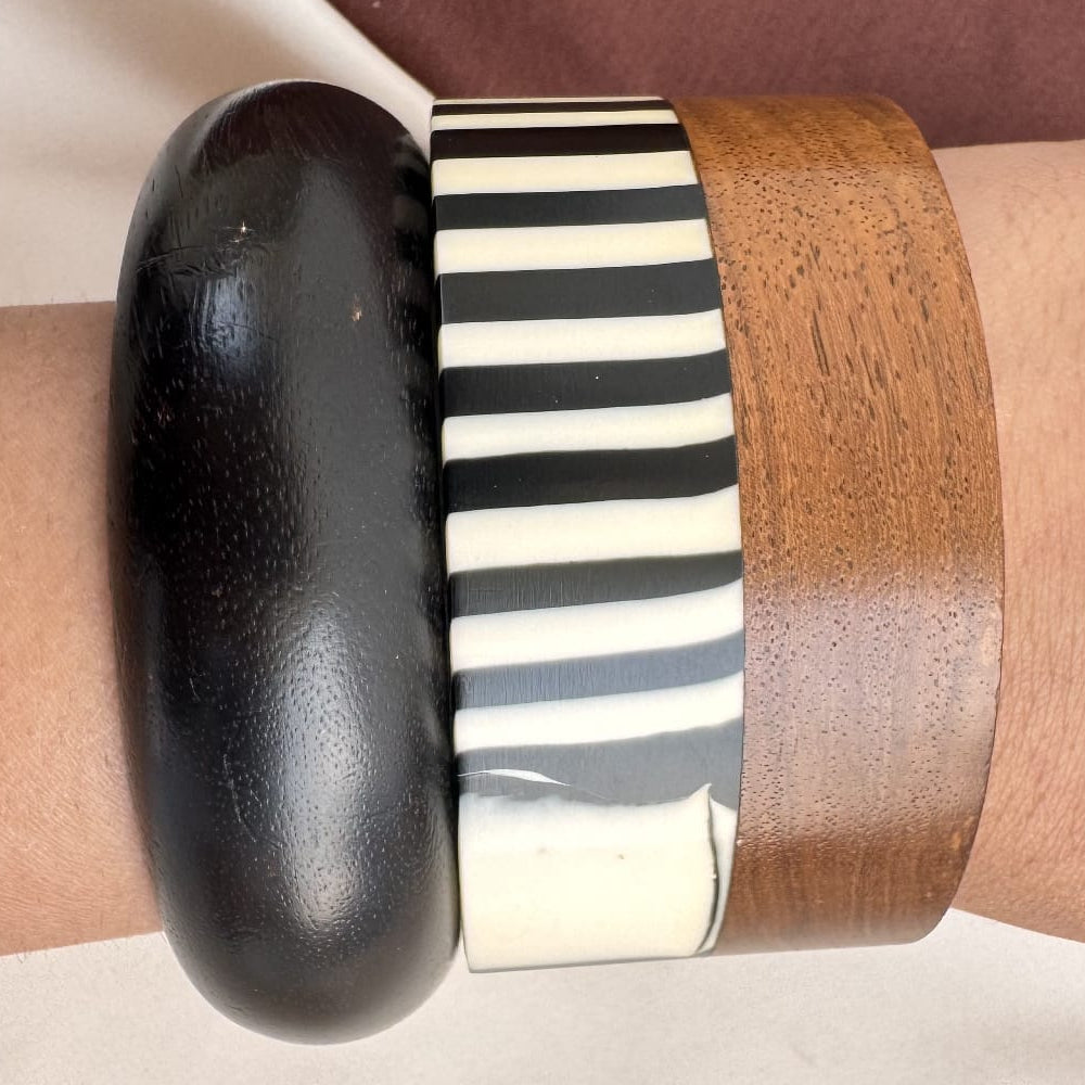 TFC Size 2.8 Wooden Bangle (Combo set of 2)