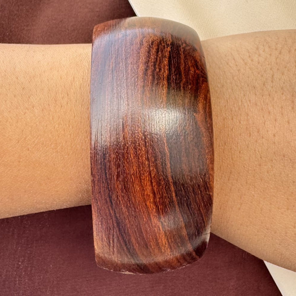 TFC Size 2.8 Brown Wooden Bangle