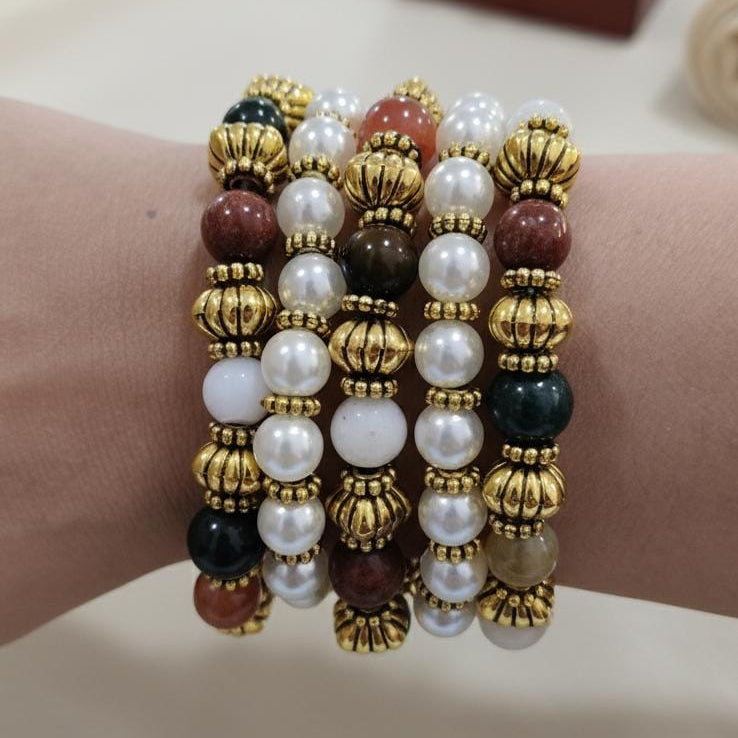 TFC Antique Gold Plated Bracelet (set of 5)