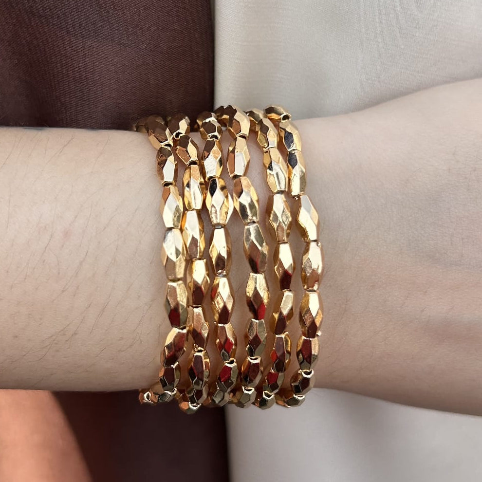 TFC Minimal Gold Plated Bracelet (set of 6)