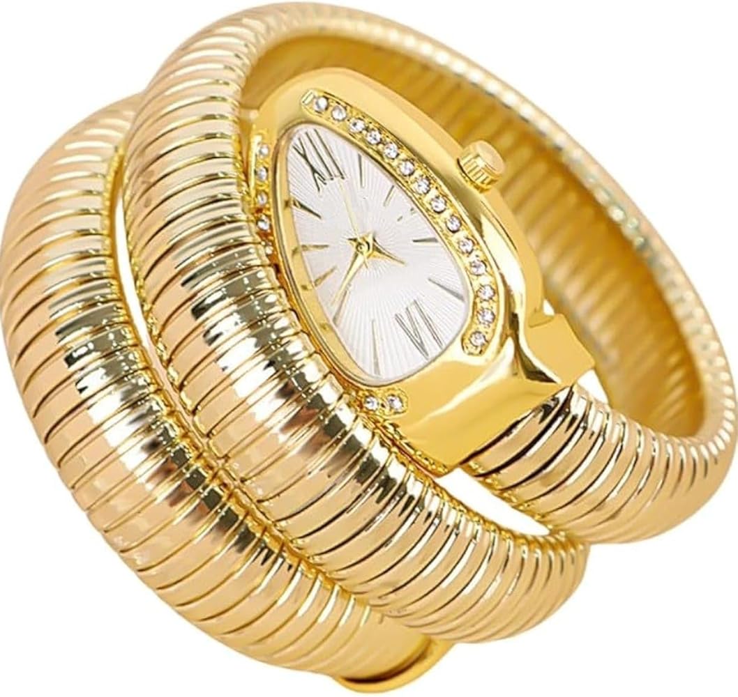 TFC Adjustable Stone Watch Gold Plated Bracelet