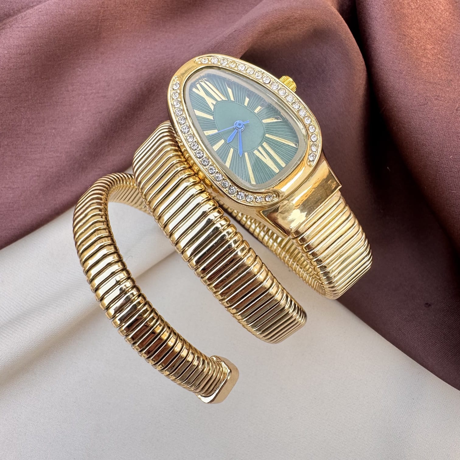 TFC Blue Stone Gold Plated Watch