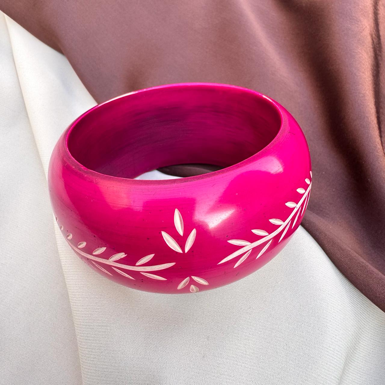 TFC Size 2.5 Gulabi Dhoop Wooden Bangle