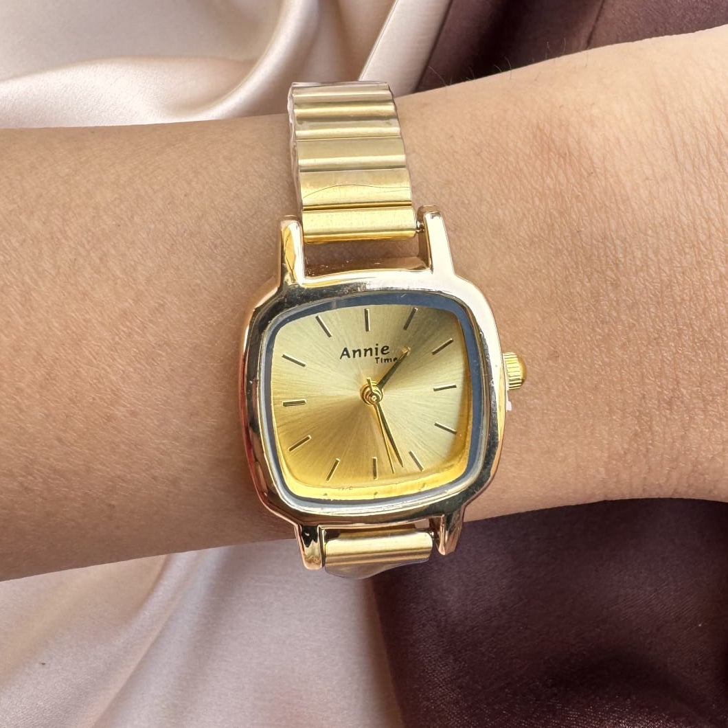 TFC Soft Square Gold Plated Watch