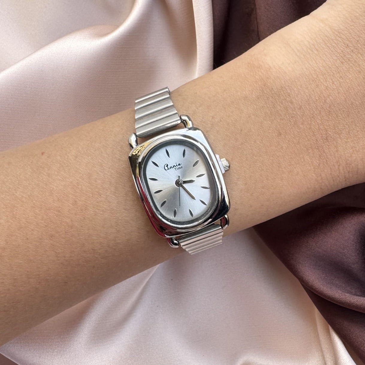 TFC Cute Oval Silver Plated Watch