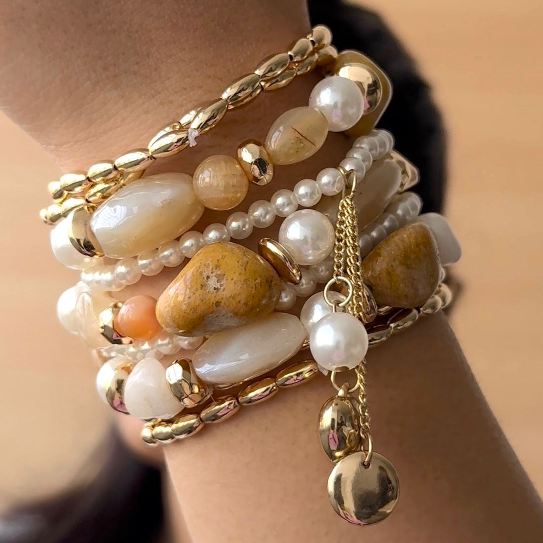 TFC Soft Glam Gold Plated Bracelet (set of 9)