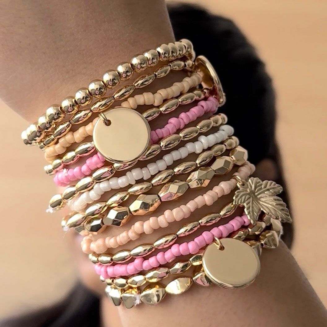 TFC Glow Girl Gold Plated Bracelet (set of 14)