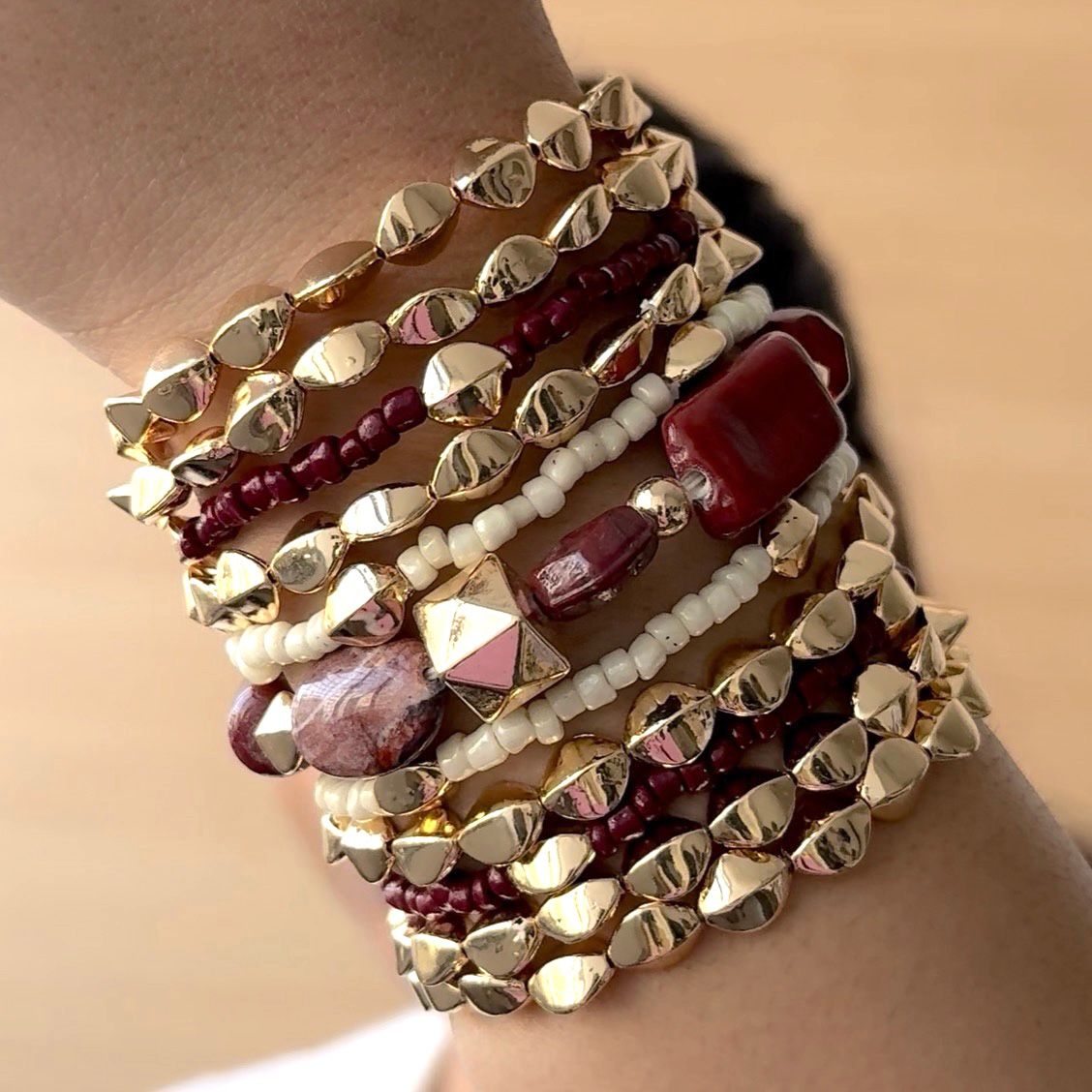 TFC Cherry Luxe Gold Plated Bracelet (set of 11)