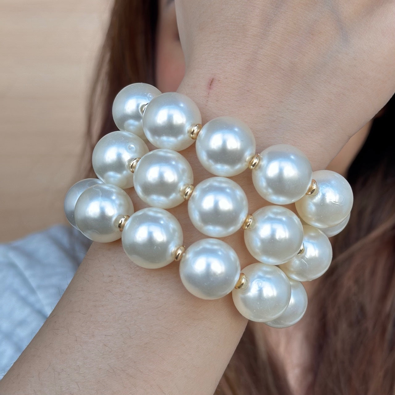 TFC Cloud Pearl Bracelet ( Set of 3 )