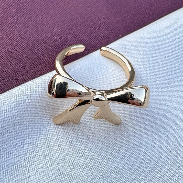 TFC Mini Bow Gold Plated Ring