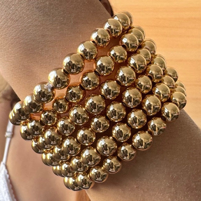 TFC Celestial Round Gold Plated Bracelet (Set of 6)