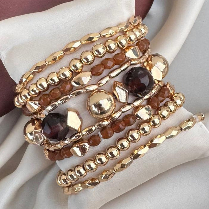 TFC Bronze Aura Bracelet Set of 9