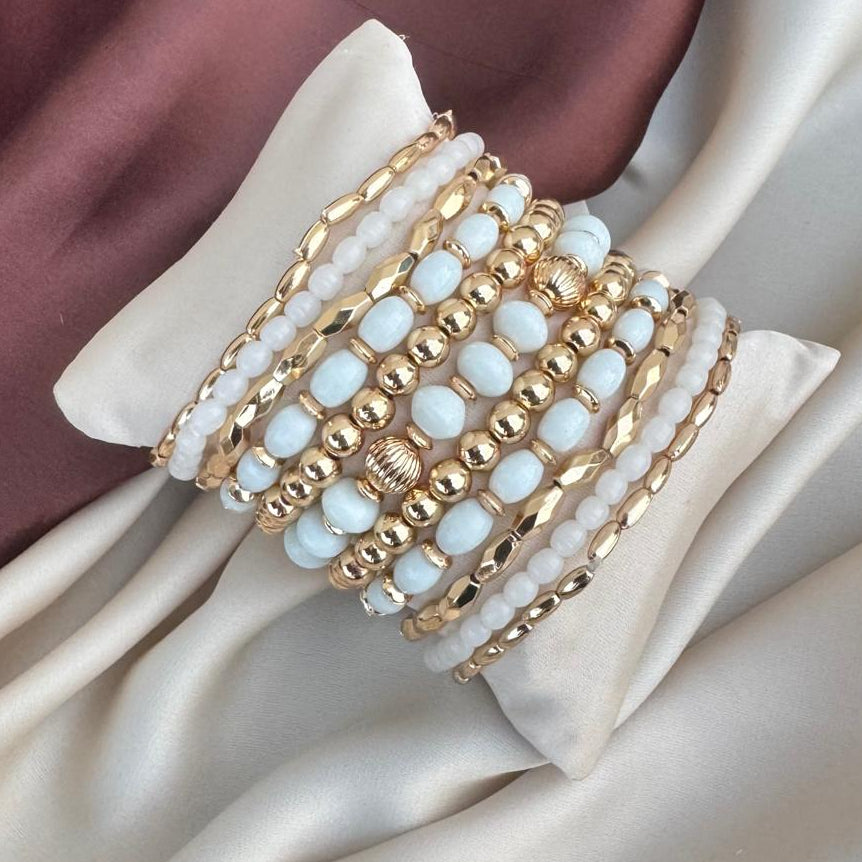 TFC Luna Pearl Layers Bracelet Set of 11