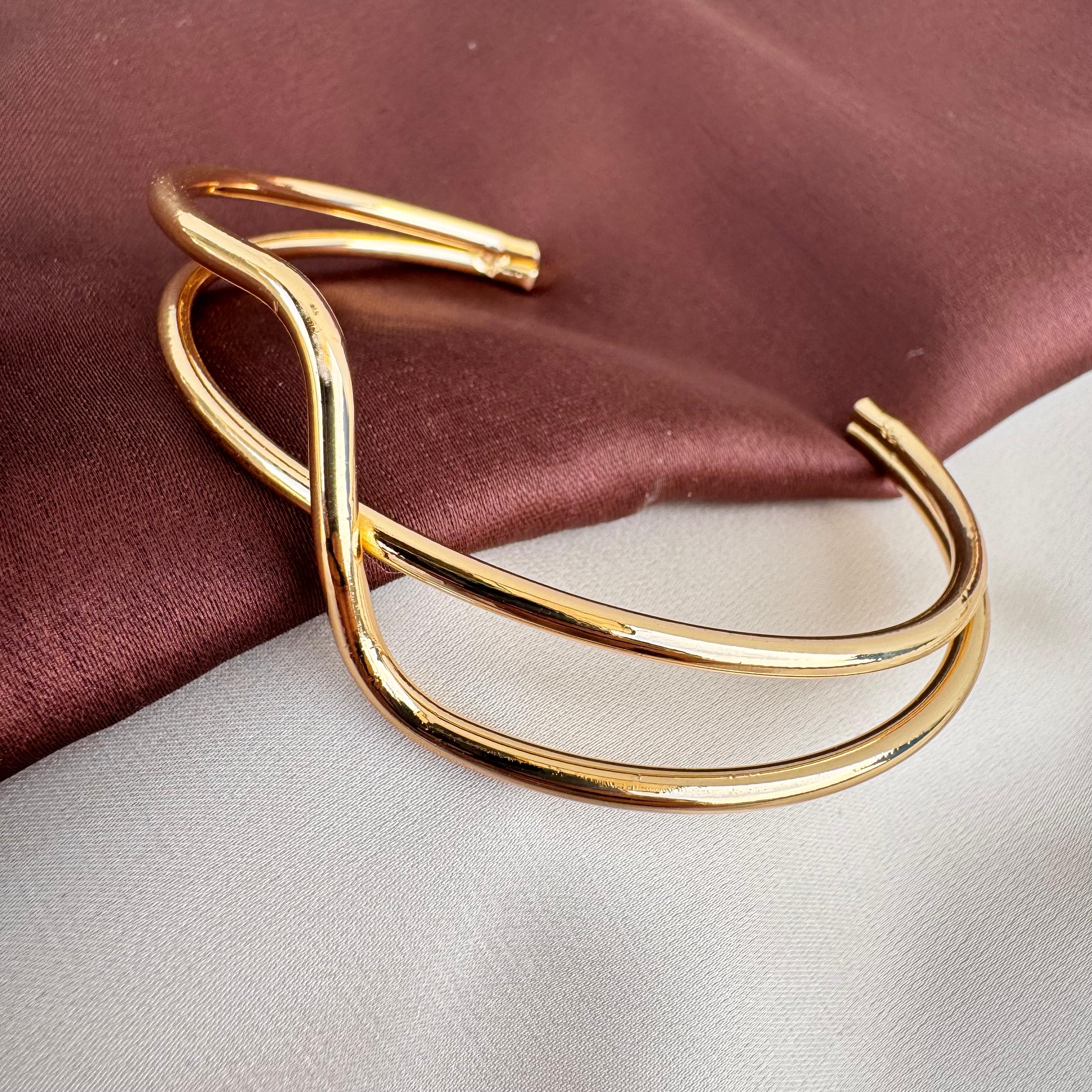 TFC Sculpted Shine Gold Plated Bracelet