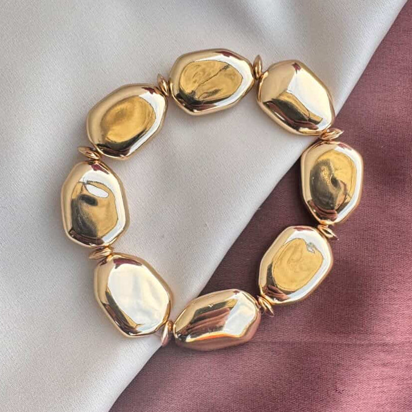 TFC Pebble Luxe Gold Plated Bracelet