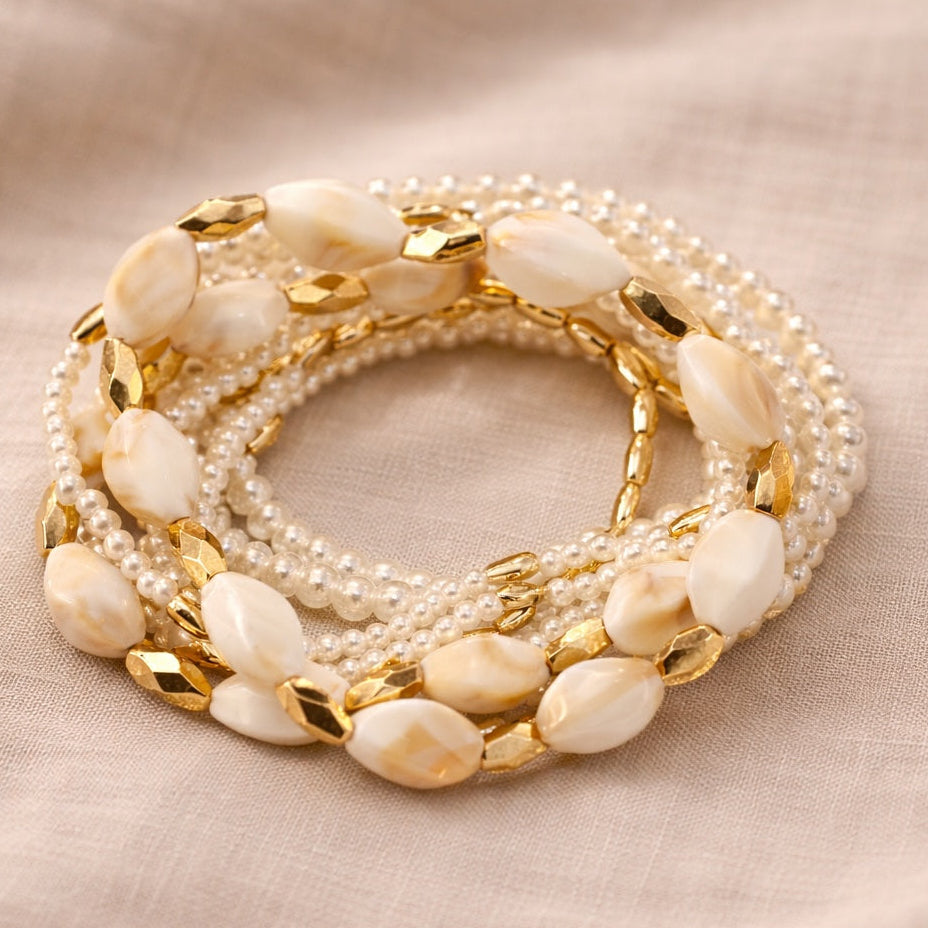 TFC Chic Beads Gold Plated Bracelet