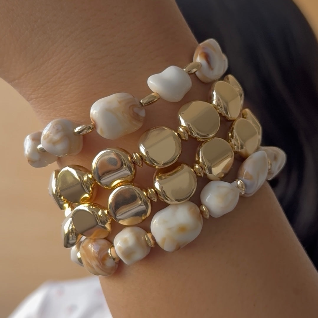 TFC Coin Ocean Gold Plated Bracelet Set 4