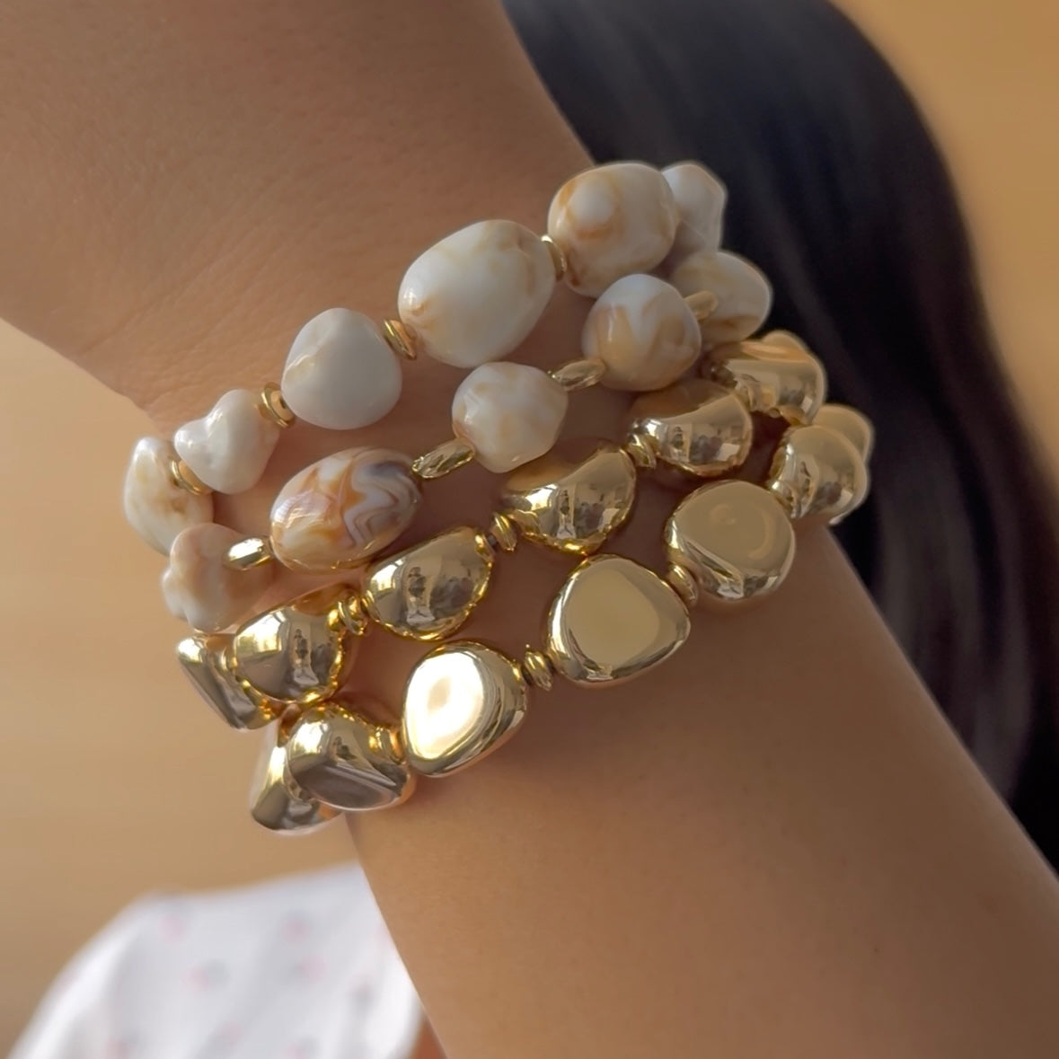 TFC Shoreline Shine Gold Plated Bracelet Set 4