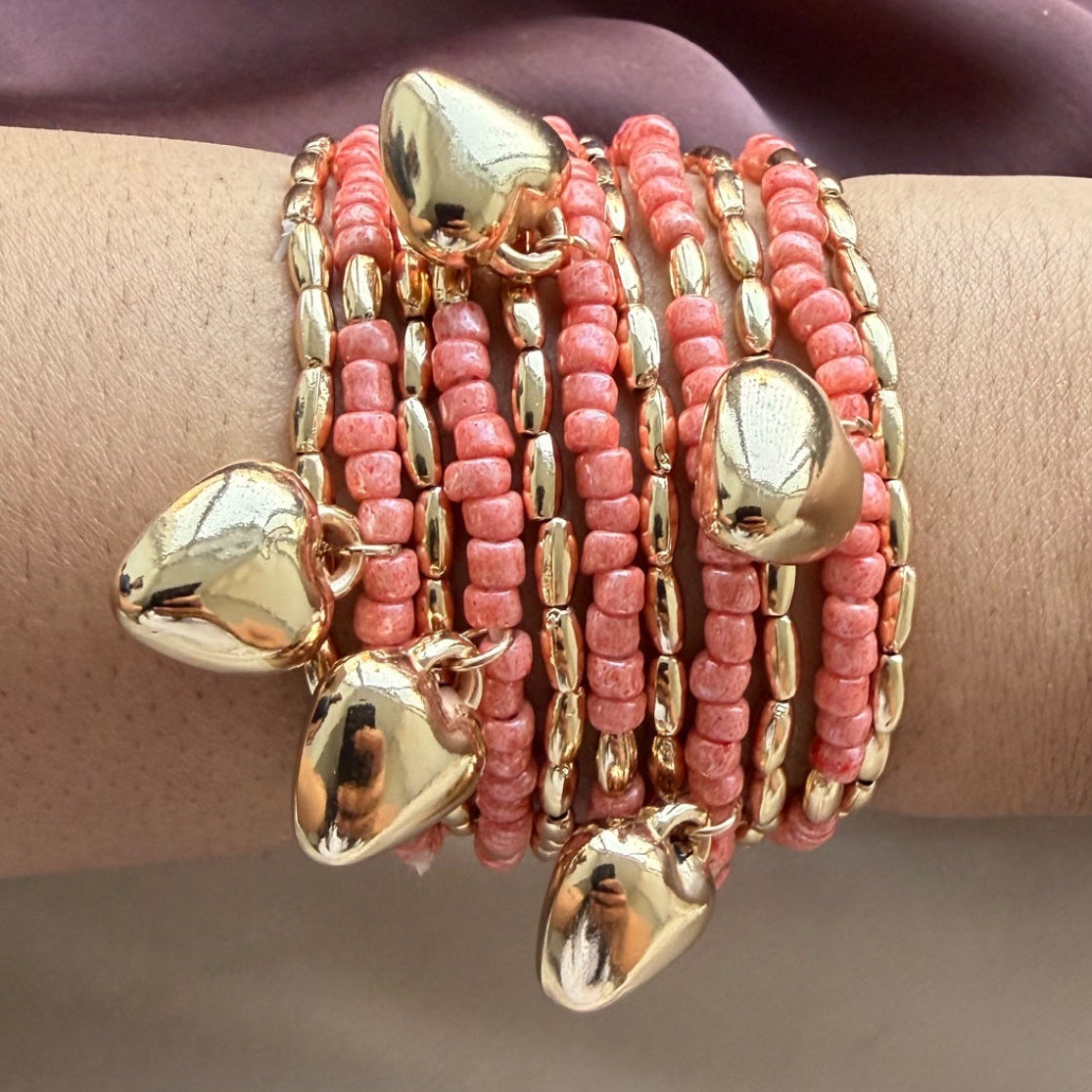 TFC Pop Beads Gold Plated Bracelet