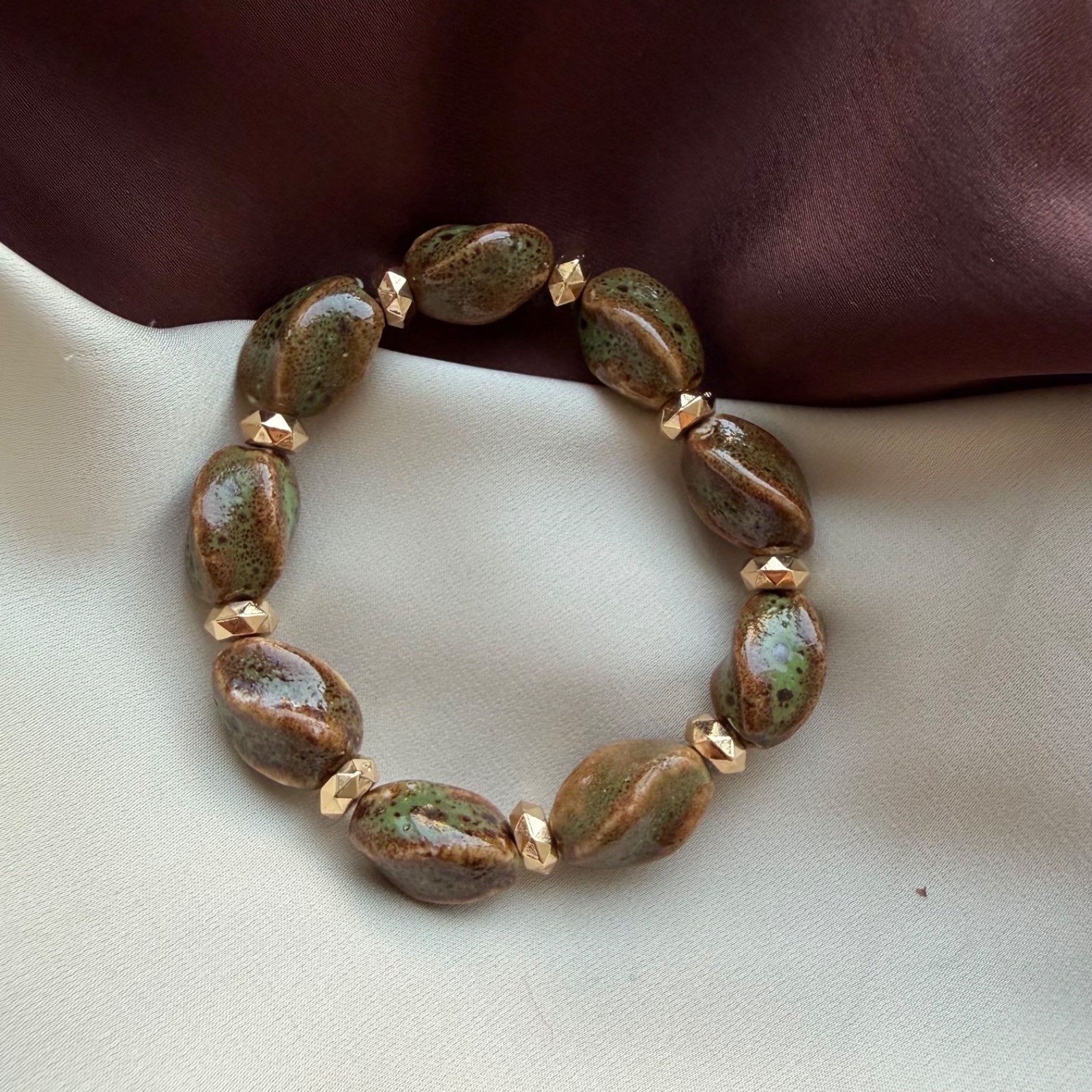 TFC Forest Stone Gold Plated Bracelet