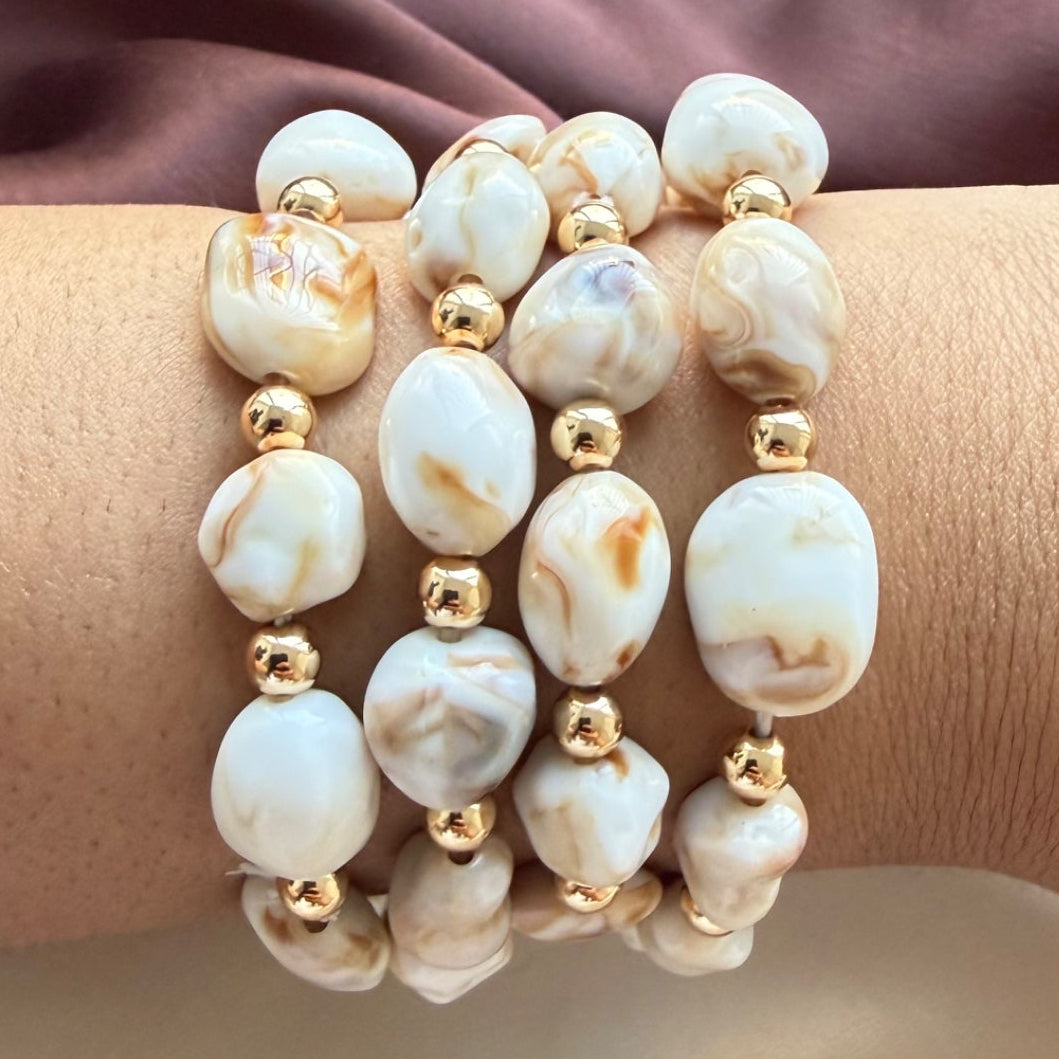 TFC Chic Ocean Gold Plated Bracelet Set 4