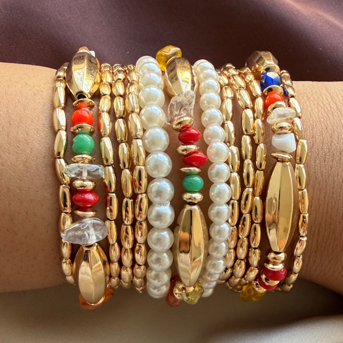 TFC Majestic Aura Gold Plated Bracelet Set 13