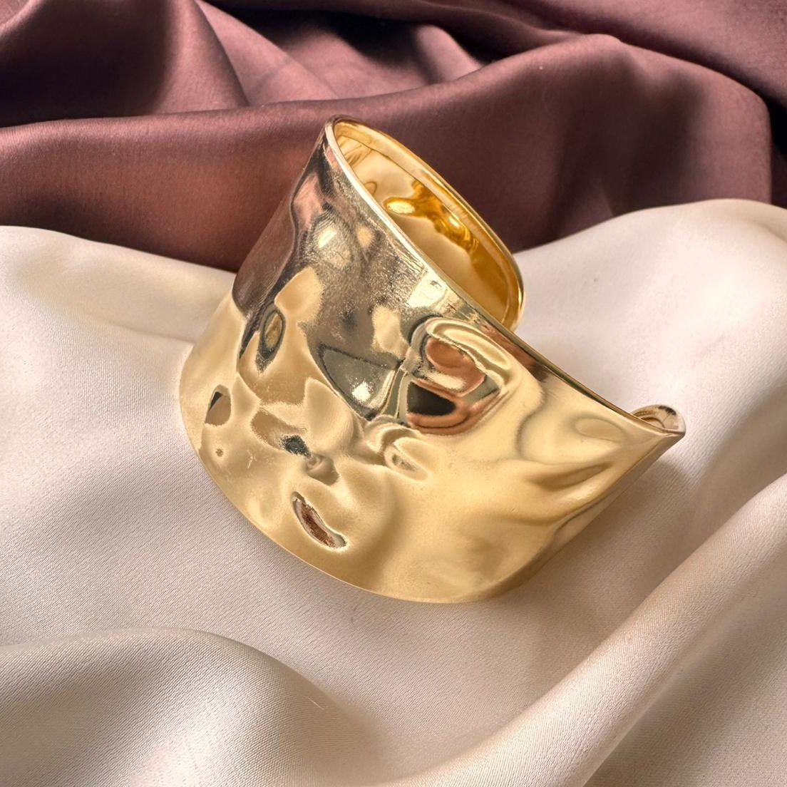 TFC Royal Melt Gold Plated Adjustable Cuff Bracelet