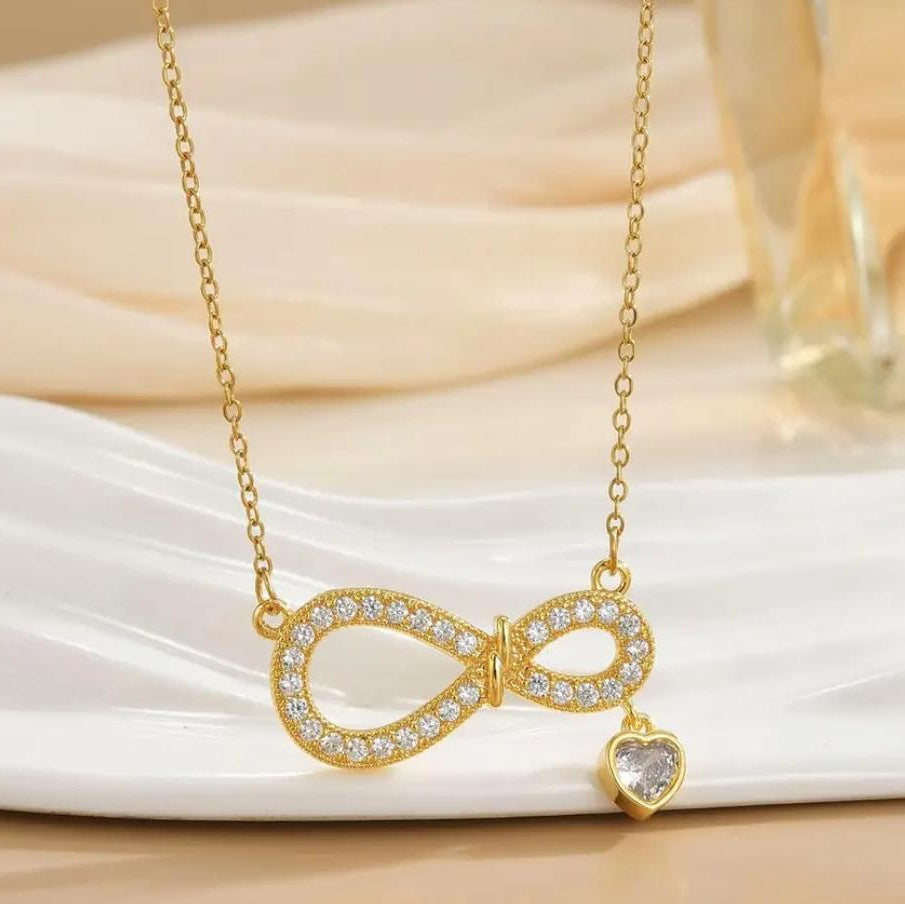 TFC Infinity Heart Gold Plated Necklace