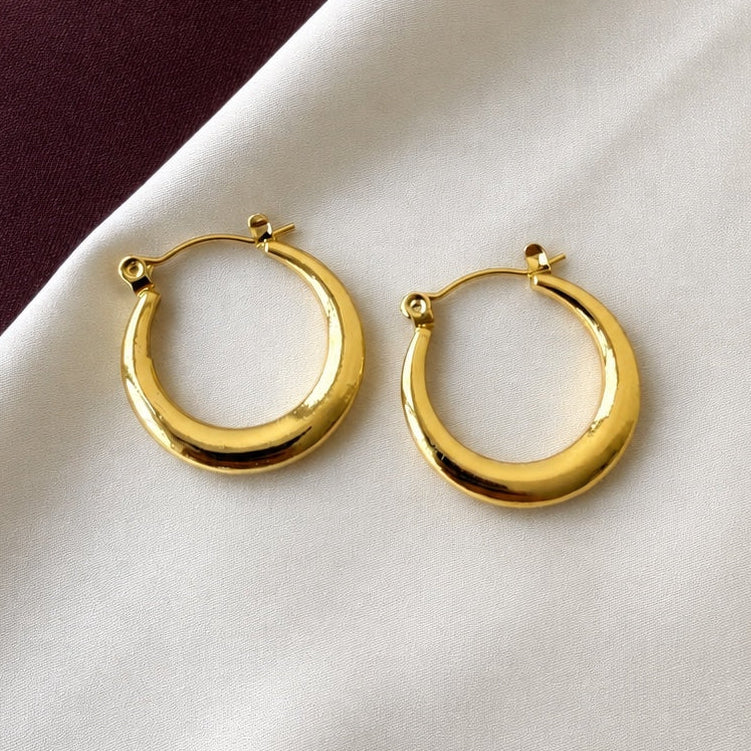 TFC Finest Gold Plated Hoop Earrings