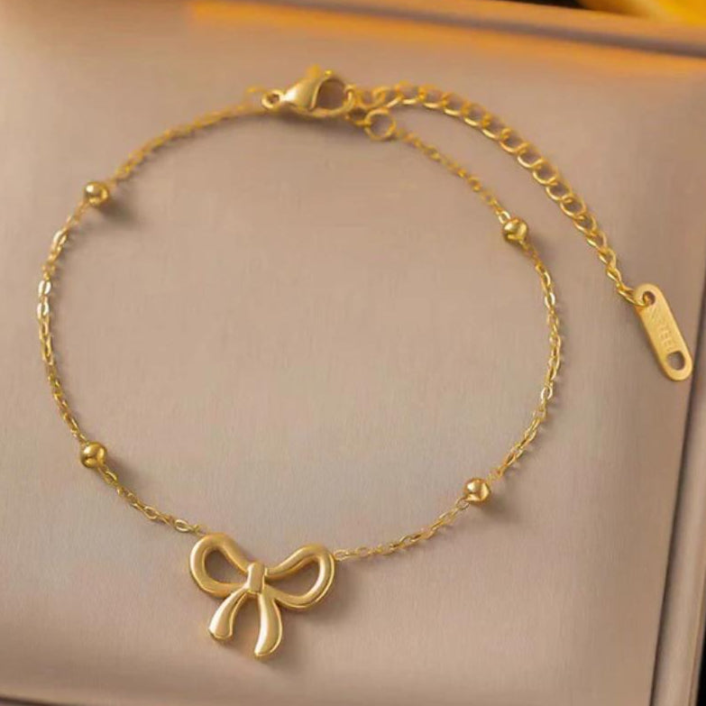 TFC Nice Bow Chain Gold Plated Bracelet