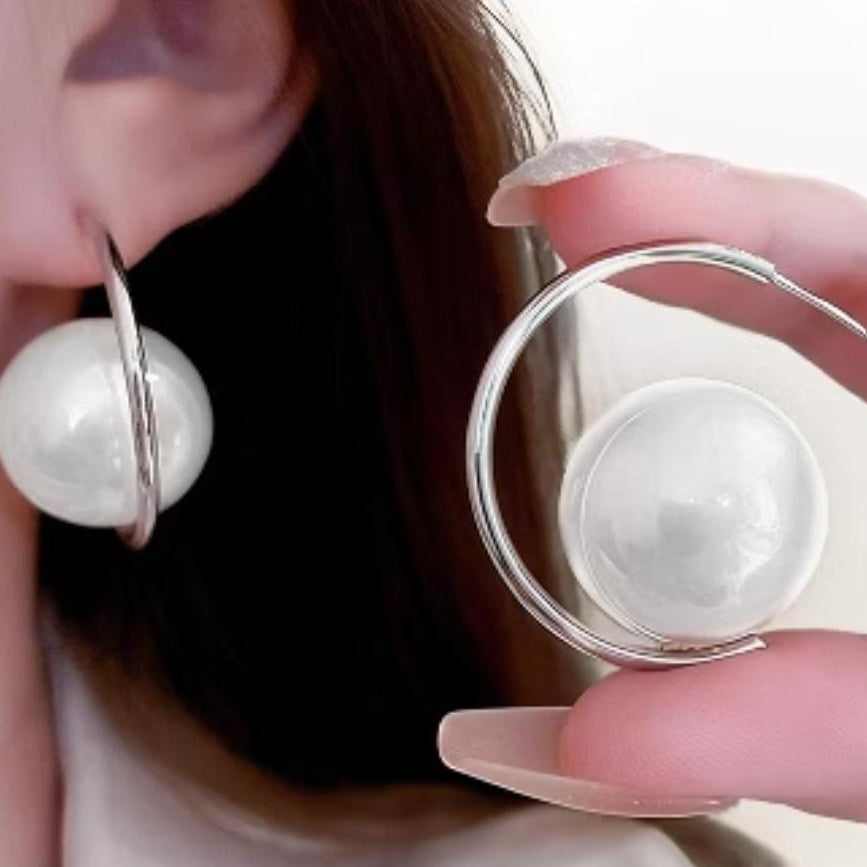 TFC Pearl Ranger Silver Plated Stud Earrings