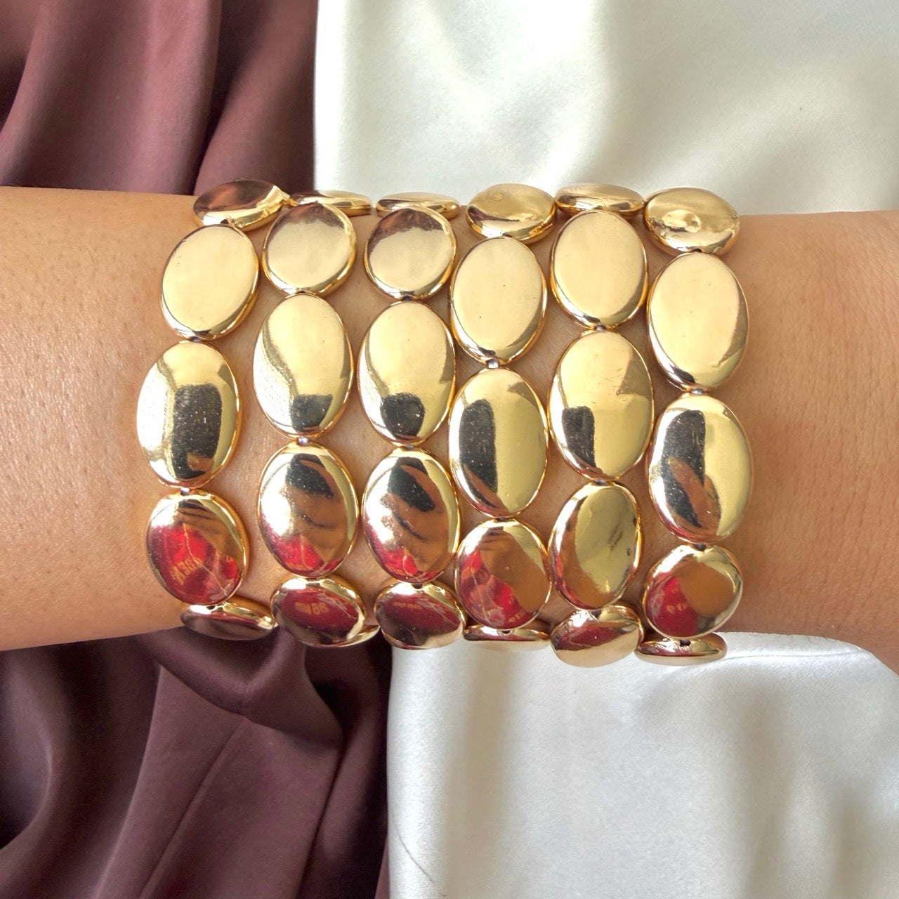 TFC Statement Shine Gold Plated Bracelet (set of 6)