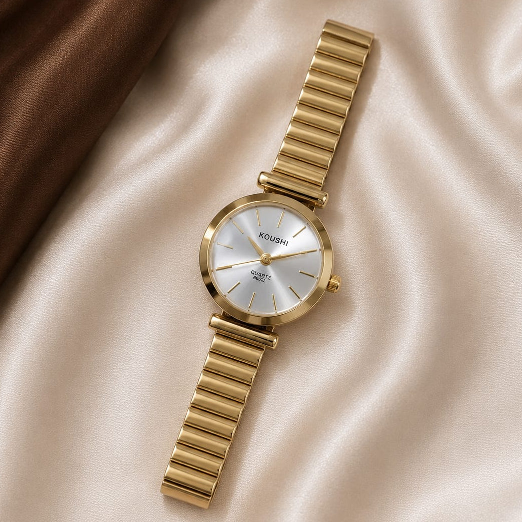 TFC Luxe Vibe Gold Plated Wrist Watch