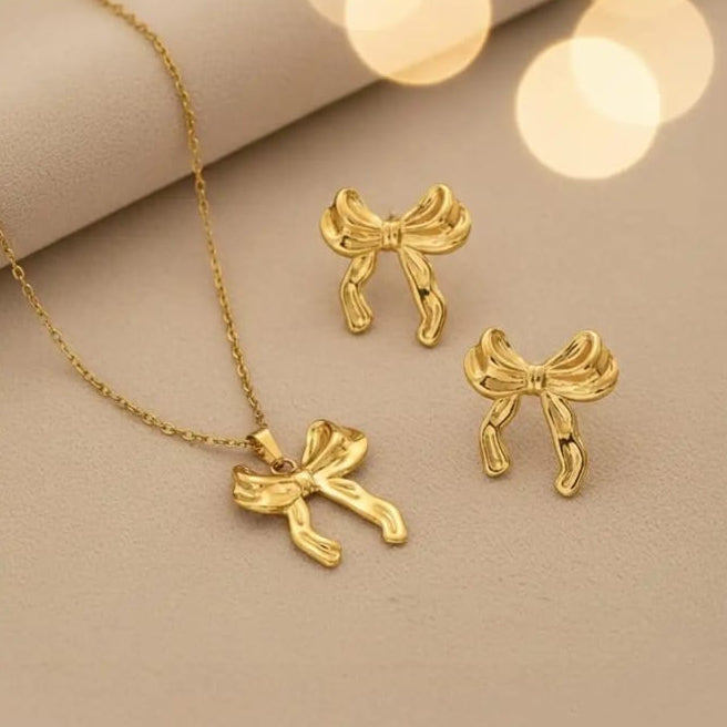 TFC Bow Collection gold Plated Combo Set