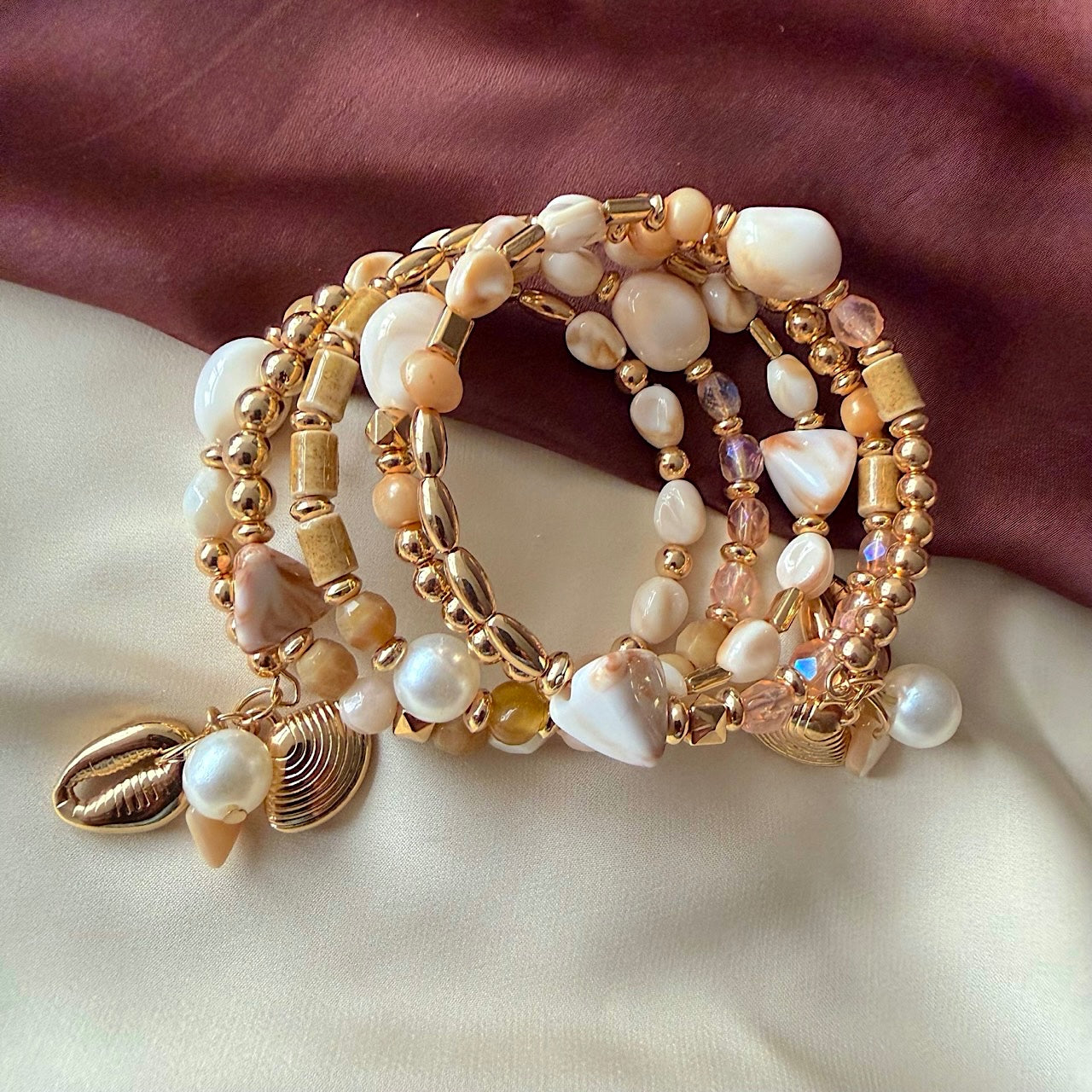 TFC Sea Spiral Gold Plated Cuff