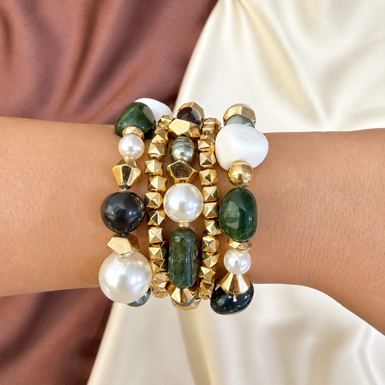 TFC Forest Bunch Gold Plated Bracelet (Set of 4)