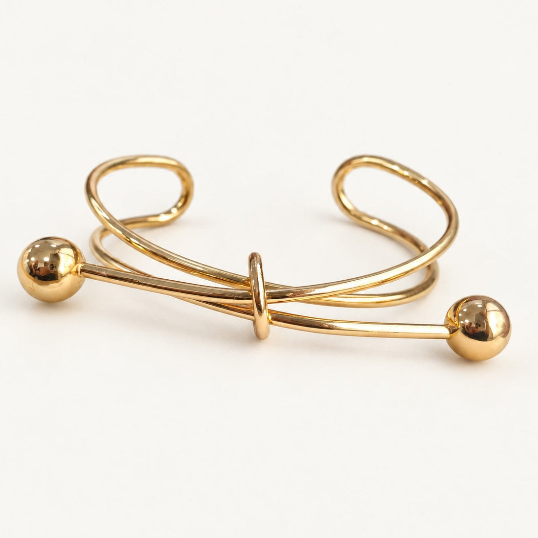 TFC Adjustable Boss Babe Gold Plated Bracelet Cuff