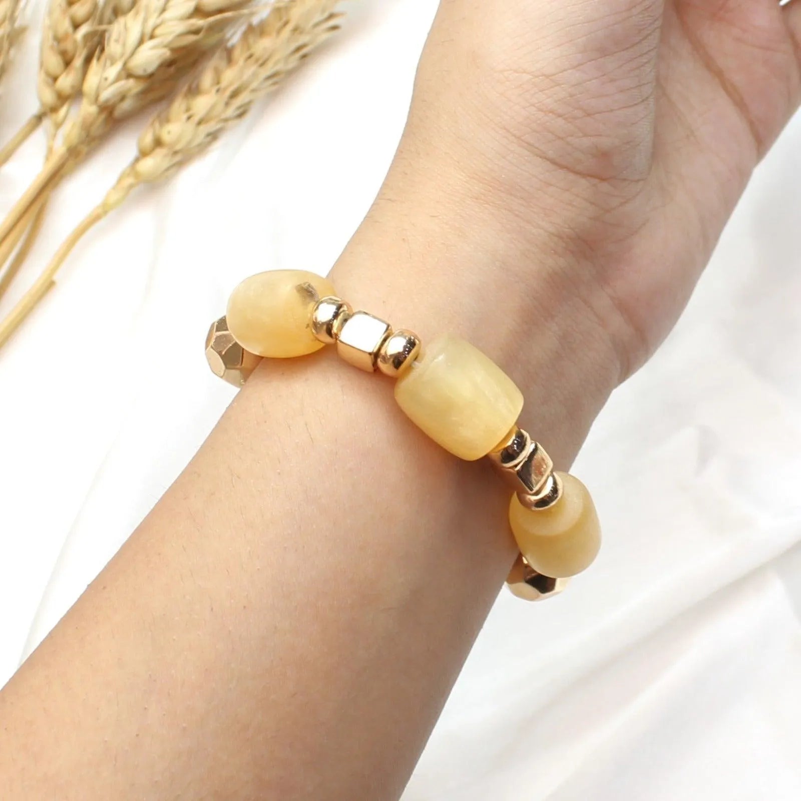 TFC Pale Yellow Gold Plated Adjustable Bracelet