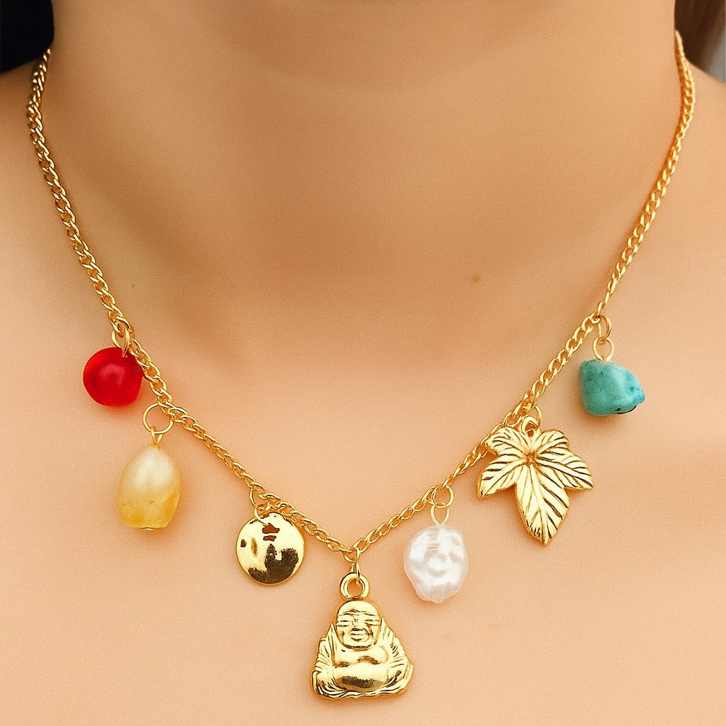TFC Lucky Charm Gold Plated Necklace