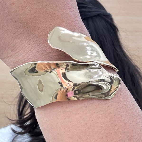 TFC Melting Band Gold Plated Bracelet